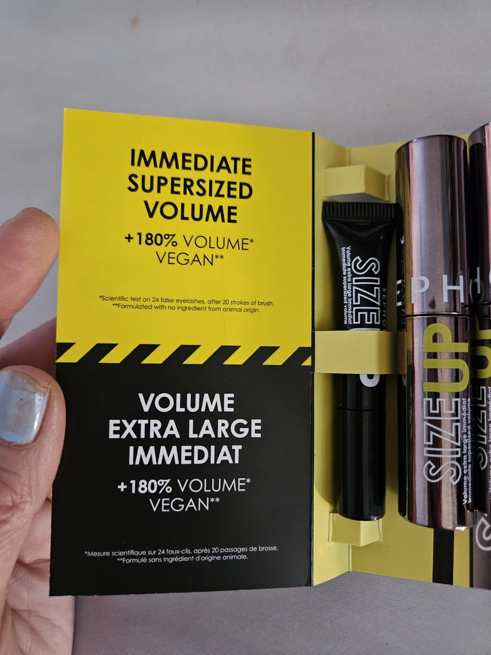 Lot of 5 Sephora Nourishing Moisturizer &3 5ml Size Up Mascara Set